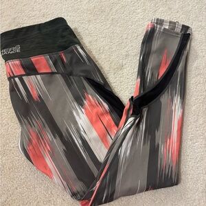 Skechers Women's Leggings - Black and Pink Pattern